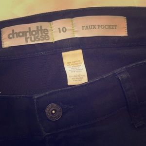 NWOT Charlotte Russe Faux Pocket Stretch Jeans